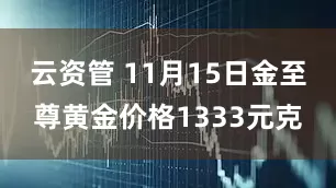 云资管 11月15日金至尊黄金价格1333元克